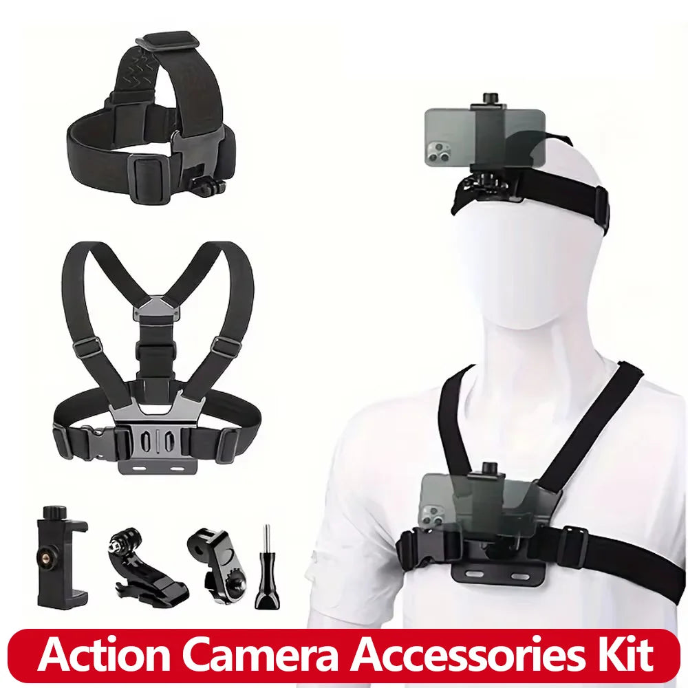 Chest and Head Strap Phone Holder